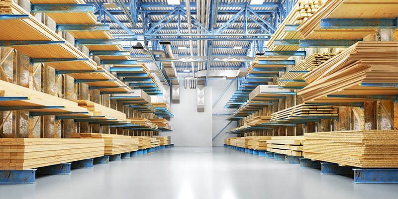 Warehouse With Wood And Lumber - Shipp Belting